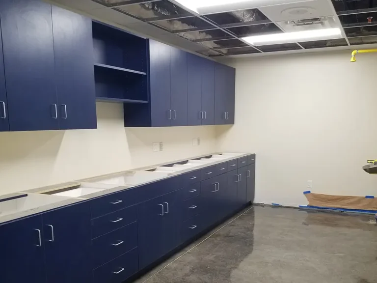 ball corp lab cabinetry install